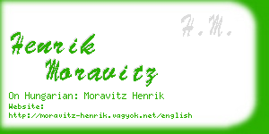 henrik moravitz business card